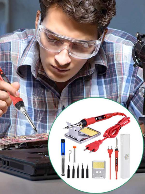 Electric Soldering Iron Kit 80W Digital Display Adjustable Temperature Welding Soldering Iron Tools
Electric Soldering Iron Kit 80W Digital Display Adjustable Temperature Welding Soldering Iron Tools