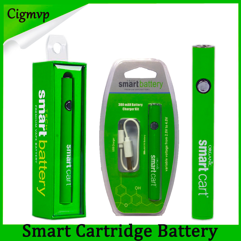 Newest Smart Cart Battery Vape 510 Thread Cartridges 380mah Variable Voltage Preheating Smartcart Batteries With USB Charger Evod Law
Newest Smart Cart Battery Vape 510 Thread Cartridges 380mah Variable Voltage Preheating Smartcart Batteries With USB Charger Evod Law