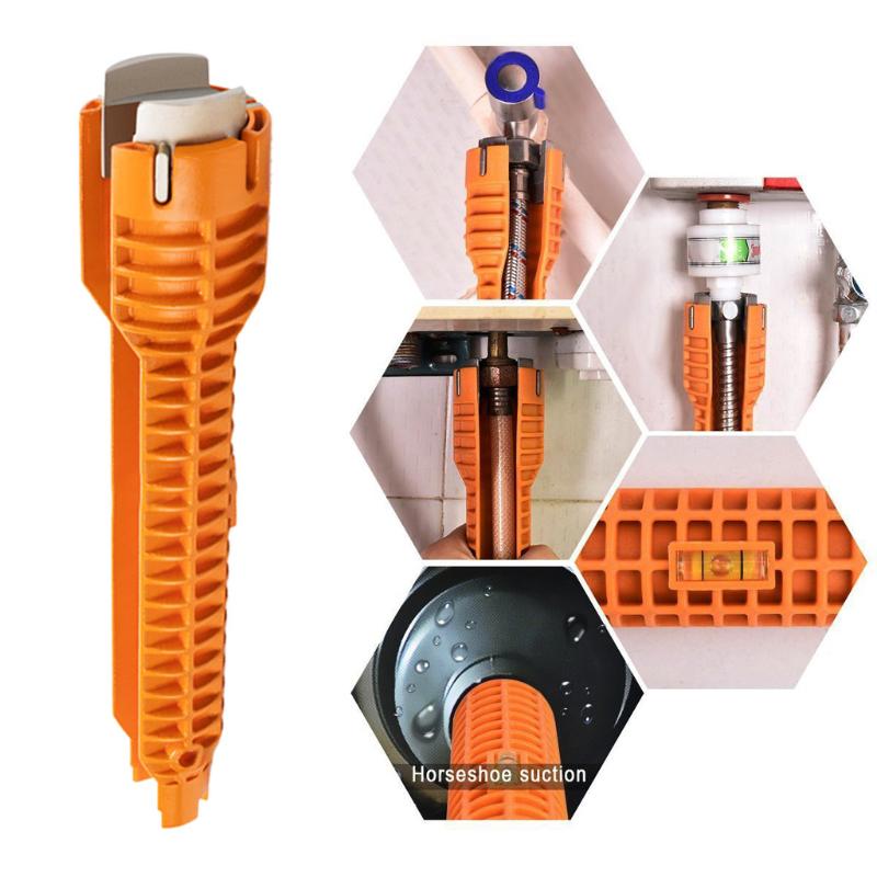 40^Wrench Anti-Slip Handle Tool Multifunctional Faucet and Sink Installer Plumbing Hand Tools Wrench Home Tools#WS
40^Wrench Anti-Slip Handle Tool Multifunctional Faucet and Sink Installer Plumbing Hand Tools Wrench Home Tools#WS