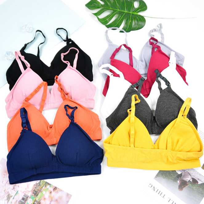 Soft Cotton Bras For Women Adjustable Shoulder Strap Bra Push Up No Rims Bralette, Black 
Soft Cotton Bras For Women Adjustable Shoulder Strap Bra Push Up No Rims Bralette, Black