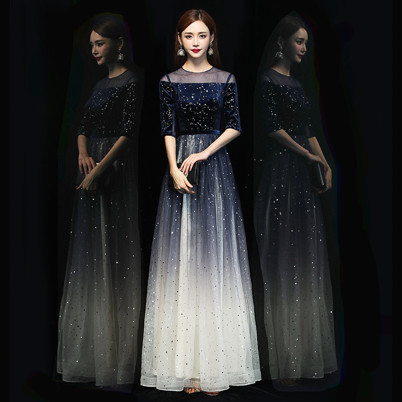 2020 Direct Selling Celebrity Dresses Host Evening Dress Female 2020 New Style Grand Banquet Long Noble Choir Performance Skirt, See chart
2020 Direct Selling Celebrity Dresses Host Evening Dress Female 2020 New Style Grand Banquet Long Noble Choir Performance Skirt, See chart