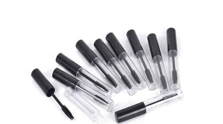 Empty Black Eyelash Tube Mascara Cream Vial Container 1ml 2ml 3ml 10mL Fashionable Refillable Bottles Makeup Tool Accessories