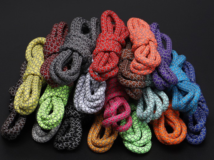 3M Reflective Shoelaces for V2 Static Shoes colorful glowing shoelaces White Grey Black White Shoe Laces Length