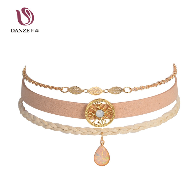 DANZE 4 Types Bohemian Choker Necklace Set for Women Female Opal Pendant Chokers Fashion hollow out lace Collier Femme Jewelry
DANZE 4 Types Bohemian Choker Necklace Set for Women Female Opal Pendant Chokers Fashion hollow out lace Collier Femme Jewelry