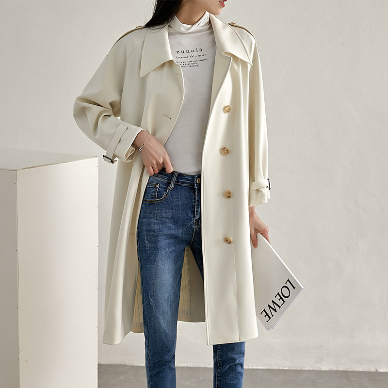 2020 Spring Autumn New Korean Single Breasted Beige Loose Windbreaker Women' Mid-length Fashion British Temperament Coat r83
2020 Spring Autumn New Korean Single Breasted Beige Loose Windbreaker Women' Mid-length Fashion British Temperament Coat r83