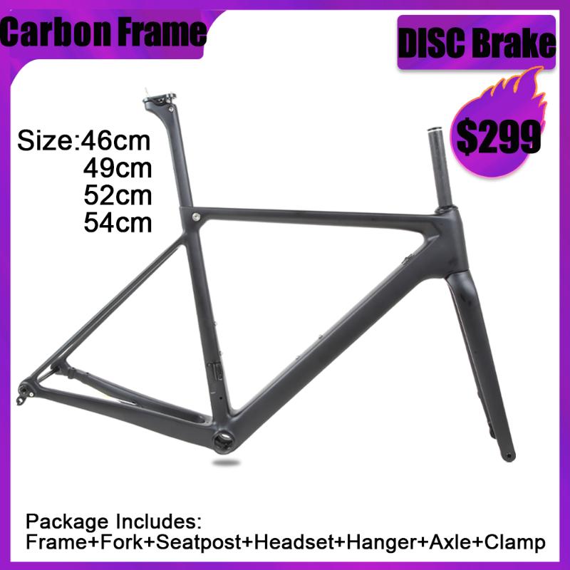 

Bike Frames SENSA T800 700C BB68 Thread Top Quality Carbon Road Frame Bicycle Racing Frameset 56/58/60/62mm Large Size Big Height, C brake