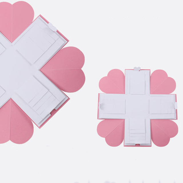 DIY Surprise Love Display Explosion Box Handmade Gift Box Photo Scrapbooking Birthday Wedding Valentine's Festival Party