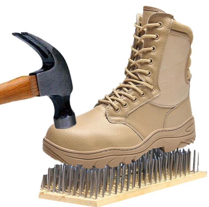 top men leather high Gang steel head anti pressure military boots anti puncture tactical boots wear resistant combat training Sneaker yakuda local online store, Cream
top men leather high Gang steel head anti pressure military boots anti puncture tactical boots wear resistant combat training Sneaker yakuda local online store, Cream