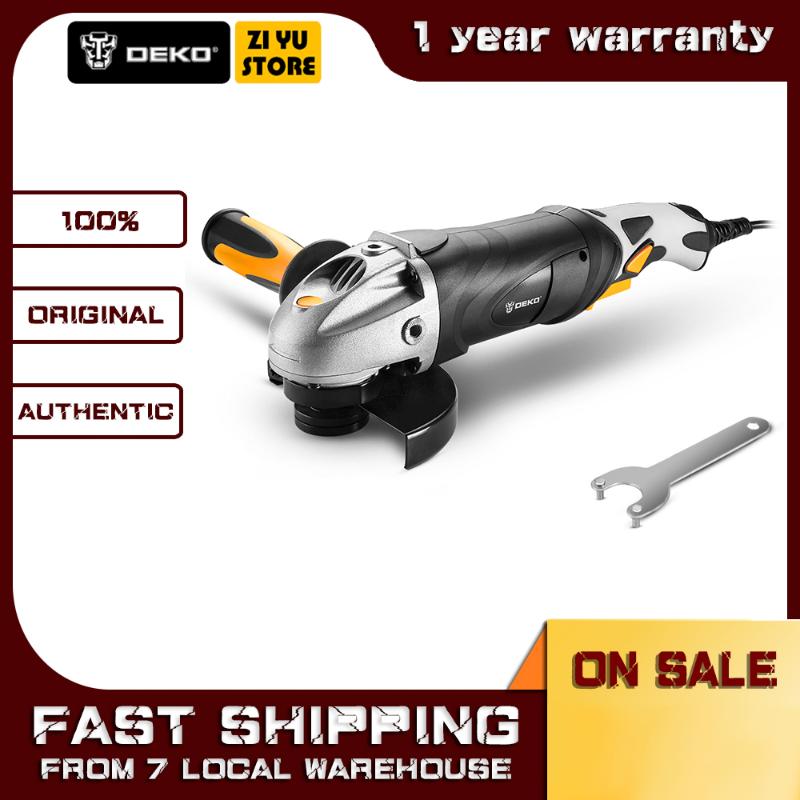 DEKO 220V 125mm Electric Angle Grinder Machine Angular Power Tool Grinding Cutting Grinding Metal Wood
DEKO 220V 125mm Electric Angle Grinder Machine Angular Power Tool Grinding Cutting Grinding Metal Wood