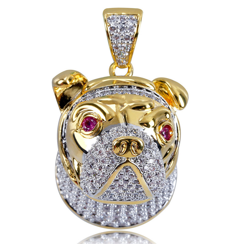 Hip Hop Iced Out Pendant 3D Pet Dog Pendant Necklace Micro Paved Cubic Zircon Mens Bling Jewelry Gift
Hip Hop Iced Out Pendant 3D Pet Dog Pendant Necklace Micro Paved Cubic Zircon Mens Bling Jewelry Gift