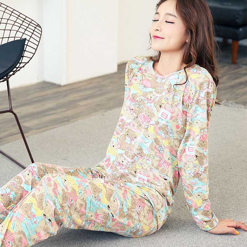 Cute Cartoon Pattern 2 Pcs Suit Women Pajamas Sets 2019 New Casual Home Wear Female Nightwear Pyjama Femme Sleepwear
Cute Cartoon Pattern 2 Pcs Suit Women Pajamas Sets 2019 New Casual Home Wear Female Nightwear Pyjama Femme Sleepwear