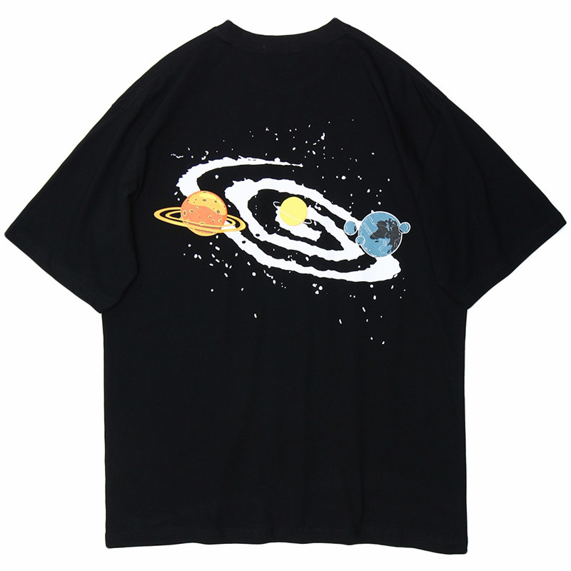 Januarysnow Summer 2020 Men Hip Hop T Shirt Streetwear Planet Print T-Shirt Short Sleeve Cotton Harajuku Tshirt Black Tops Tees HipHop Loose
Januarysnow Summer 2020 Men Hip Hop T Shirt Streetwear Planet Print T-Shirt Short Sleeve Cotton Harajuku Tshirt Black Tops Tees HipHop Loose