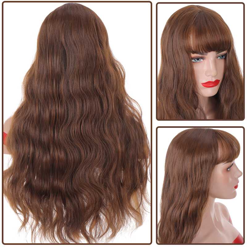 XUANGUANG Long Wavy Brown Orange Synthetic Wigs Long wavy wigs Cosplay Wig For Black Women Heat Resistant Fibre
XUANGUANG Long Wavy Brown Orange Synthetic Wigs Long wavy wigs Cosplay Wig For Black Women Heat Resistant Fibre