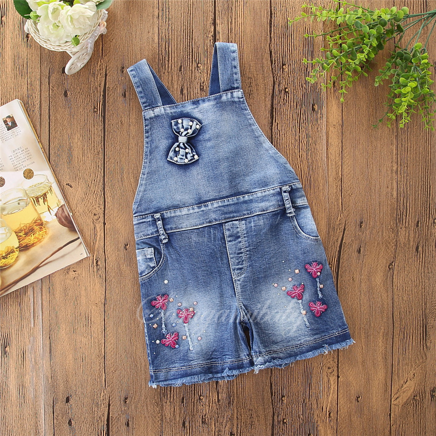 New Baby Girls Jeans Overalls Kids Summer Fashion Short Jeans Children Butterfly Bow Pattern Lovely Pants 80-120cm
New Baby Girls Jeans Overalls Kids Summer Fashion Short Jeans Children Butterfly Bow Pattern Lovely Pants 80-120cm