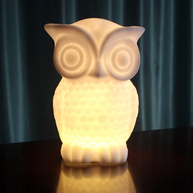 Creative owl led night light new strange bedroom bedside lamp electronic home products gift customizationLights & Lighting
