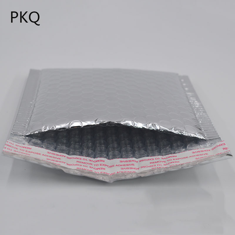 Gift Wrap 11*13cm Sliver Small Bubble Pack Envelopes Mini Packing Padded Envelope Bag Courier