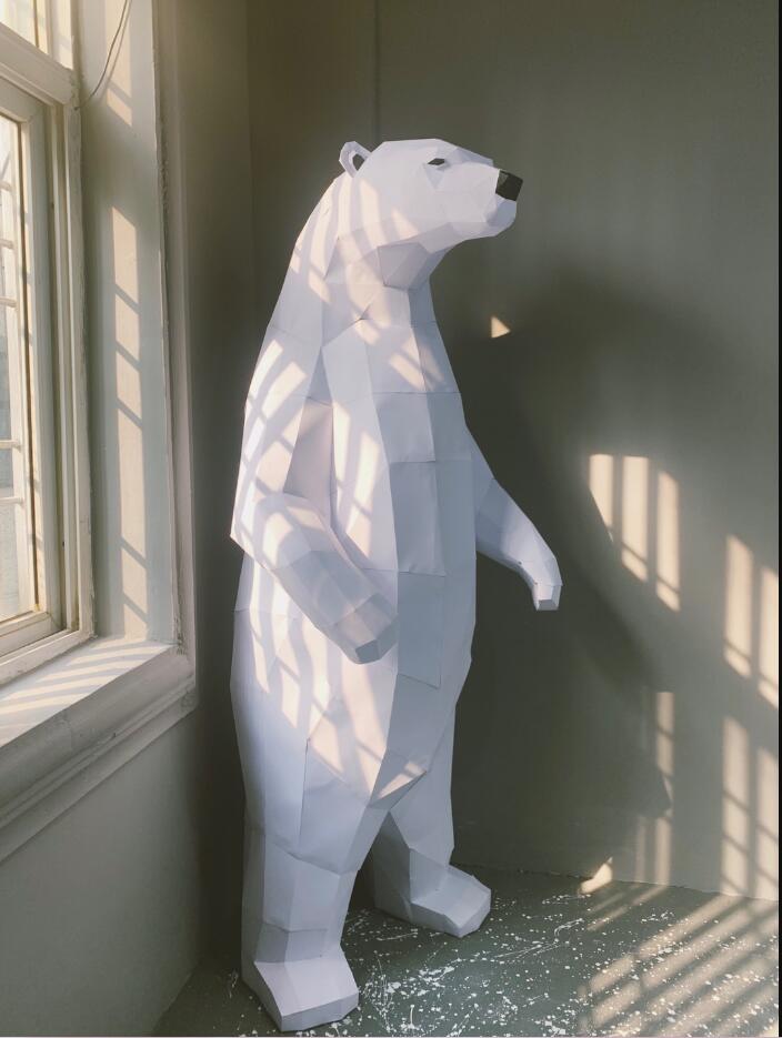 1.5-meter-high polar bear paper model Novelty Items large-scale bedroom living room decoration animals sea floor decorations handmade papers art
1.5-meter-high polar bear paper model Novelty Items large-scale bedroom living room decoration animals sea floor decorations handmade papers art