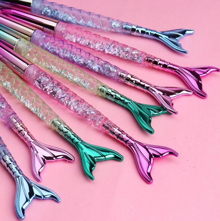 Mermaid Gel Pen Gift Stationery Cartoon Fish Rollerball Pens School Office Business Writing Supplies Students Prize Party Favor 0.5/1mm new