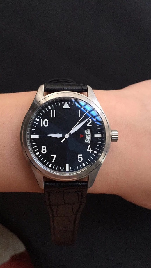 2019 hot luxury pilot watch special advanced leather strap 4813 automatic mechanical special 316 steel 41mm black men's men's watch, Slivery;brown
2019 hot luxury pilot watch special advanced leather strap 4813 automatic mechanical special 316 steel 41mm black men's men's watch, Slivery;brown