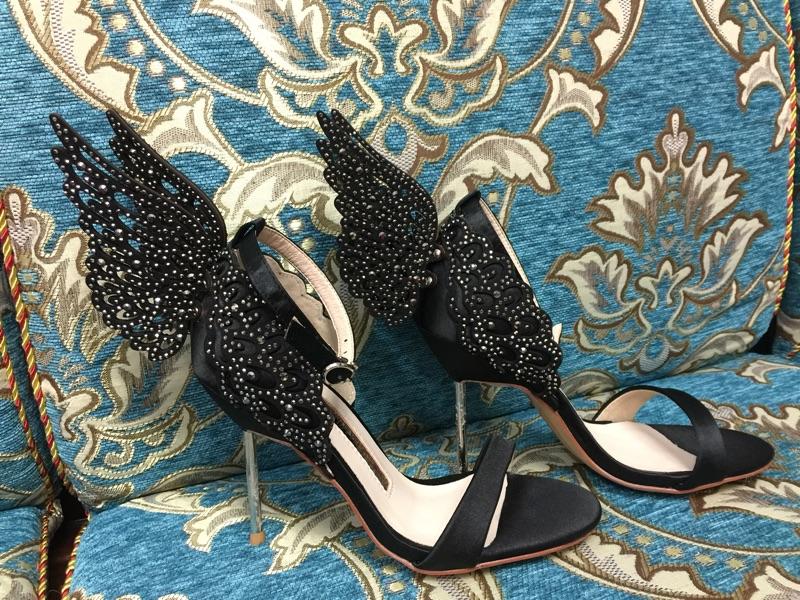 Hot Sale-Webster Evangeline Angel Wing Sandal Plus Size 42 Genuine leather Wedding Pumps Pink Glitter Shoes Women Butterfly Sandals Shoes, Black
Hot Sale-Webster Evangeline Angel Wing Sandal Plus Size 42 Genuine leather Wedding Pumps Pink Glitter Shoes Women Butterfly Sandals Shoes, Black
