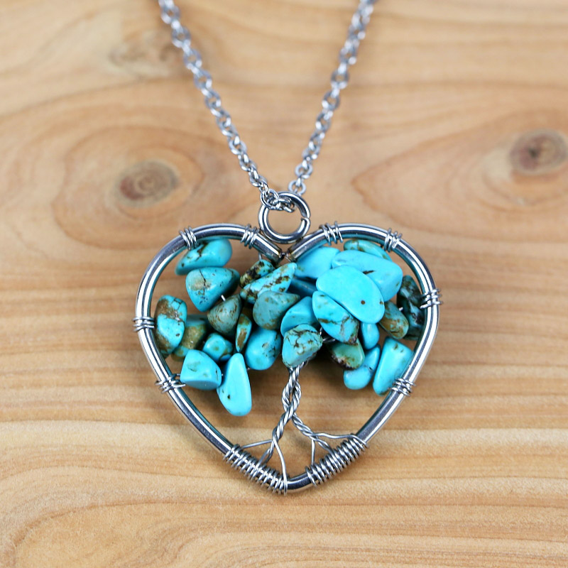 High quality Natural stone Turquoises neckalce stainess steel chain Pendant Yoga macrame Necklace Energy necklace drop shipping
High quality Natural stone Turquoises neckalce stainess steel chain Pendant Yoga macrame Necklace Energy necklace drop shipping