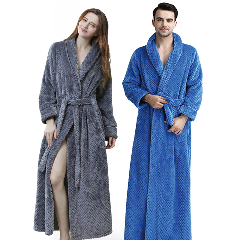 Women Winter Extra Long Knitted Dobby Flannel Coral Fleece Bathrobe Bridesmaid Kimono Bath Robe Lovers Thick Warm Dressing Gown bathrobes, Brown
Women Winter Extra Long Knitted Dobby Flannel Coral Fleece Bathrobe Bridesmaid Kimono Bath Robe Lovers Thick Warm Dressing Gown bathrobes, Brown