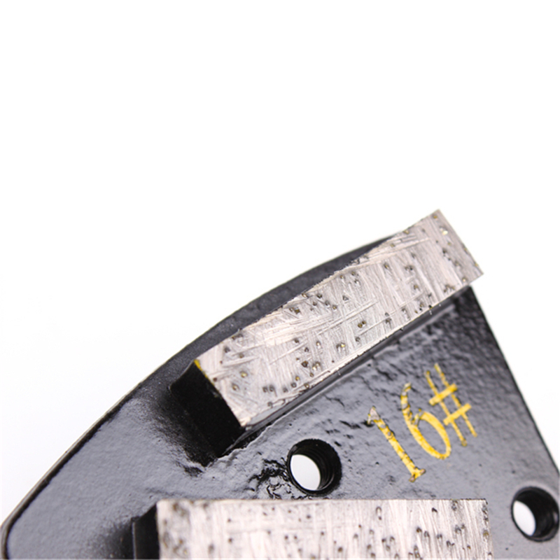 ASL05 Diamond Grinding Shoes Diamond Grinding Disc with Two Segments for Concrete and Terrazzo Floor 9 Pieces One Set