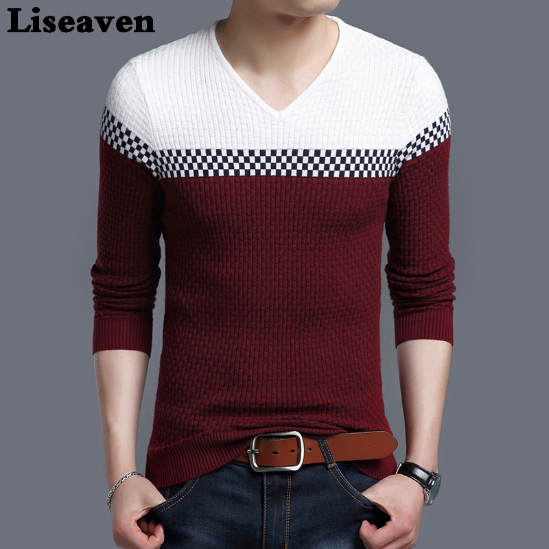 Liseaven Winter Men Pullover Sweater Casual Knitting Warm Sweaters Pattern V Neck Pullovers Brand Mens Clothing, Khaki
Liseaven Winter Men Pullover Sweater Casual Knitting Warm Sweaters Pattern V Neck Pullovers Brand Mens Clothing, Khaki