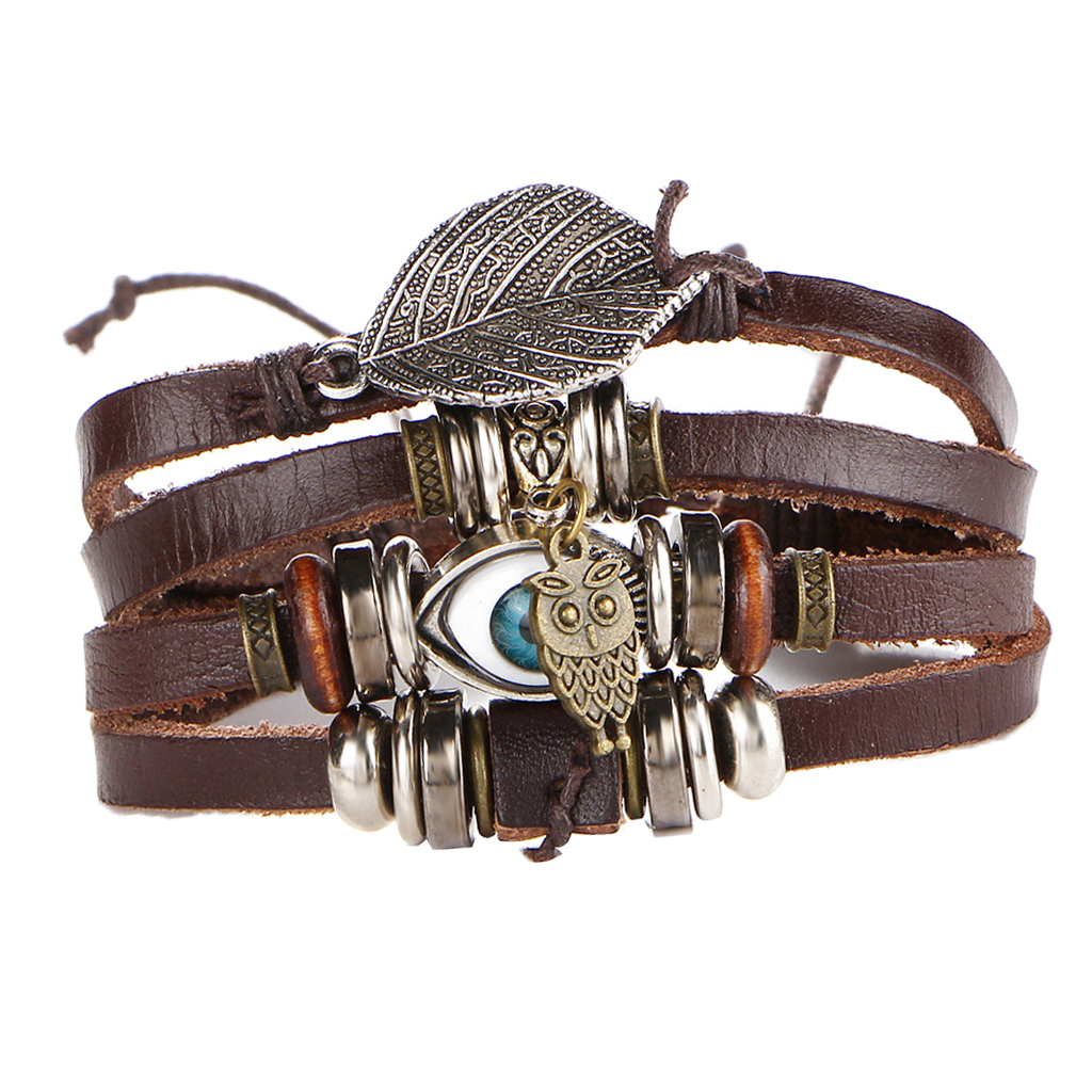 PU Leather Multilayer Wrap Bracelet - Rope Braided Cuff Bangle - Beads Wristband for Women Men Girls Teens, Birthday Gift
PU Leather Multilayer Wrap Bracelet - Rope Braided Cuff Bangle - Beads Wristband for Women Men Girls Teens, Birthday Gift