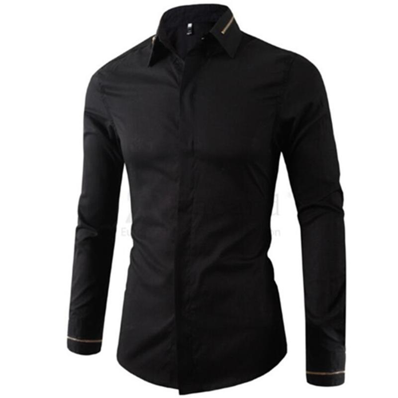 2020 Spring and Autumn Fashion New Men's Casual Long Sleeve Business Solid Color Evening Dress Formal Dress Slim Fit Shirt, Hei se 
2020 Spring and Autumn Fashion New Men's Casual Long Sleeve Business Solid Color Evening Dress Formal Dress Slim Fit Shirt, Hei se