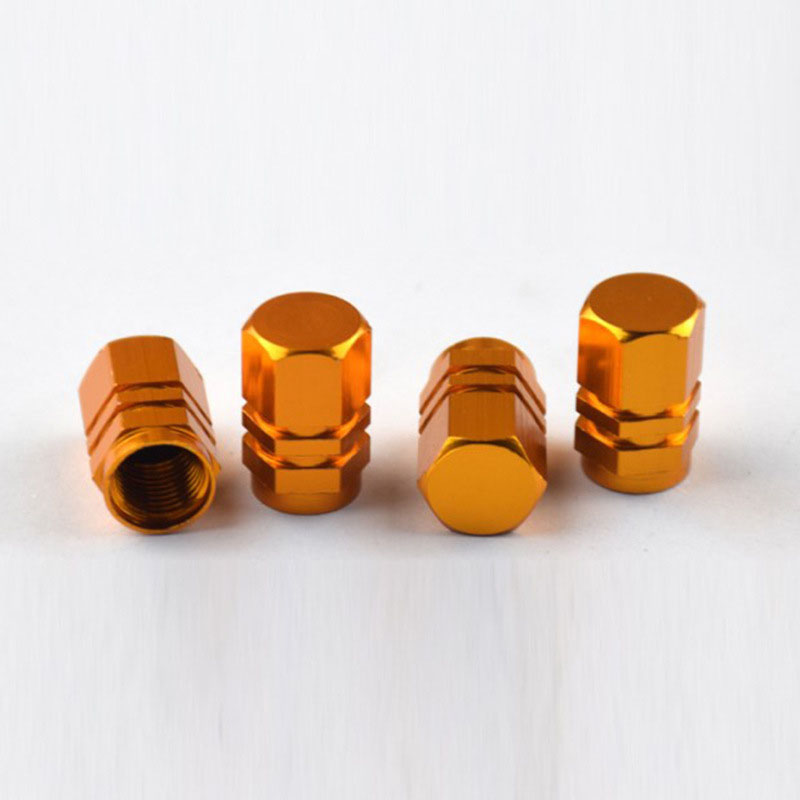 Universal Auto Bicycle Car Tire Valve Caps Tyre Wheel Wholesale Hexagonal Ventile Air Stems Cover Auto Parts Colorful
