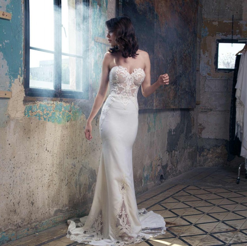2019 Eddy K Sexy Mermaid Beach Wedding Dresses Sweetheart Lace Applique Backless Satin Sweep Train Plus Size Wedding Dress robe de mariée