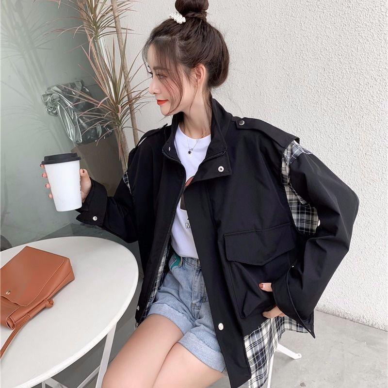 Jacket Korean version of the wild stitching sweet commute screenshot fashion tide two pieces, Black
Jacket Korean version of the wild stitching sweet commute screenshot fashion tide two pieces, Black