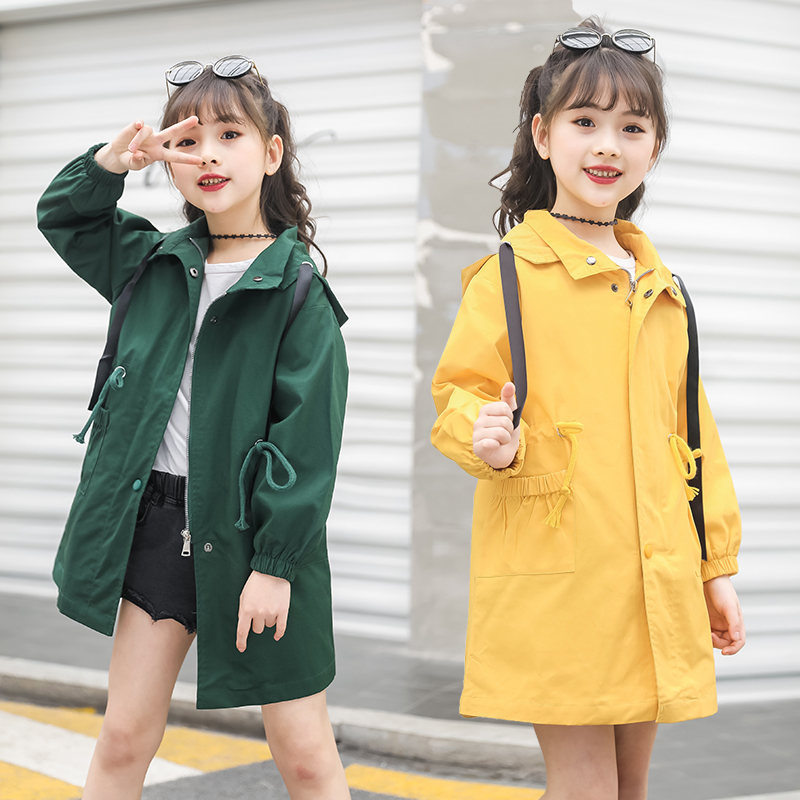 Spring Trench Coat For Girls Children Clothing Cotton Hooded Long Jacket Teenagers Kids Clothes Windbreaker Girls 4-14 Year, Army green
Spring Trench Coat For Girls Children Clothing Cotton Hooded Long Jacket Teenagers Kids Clothes Windbreaker Girls 4-14 Year, Army green