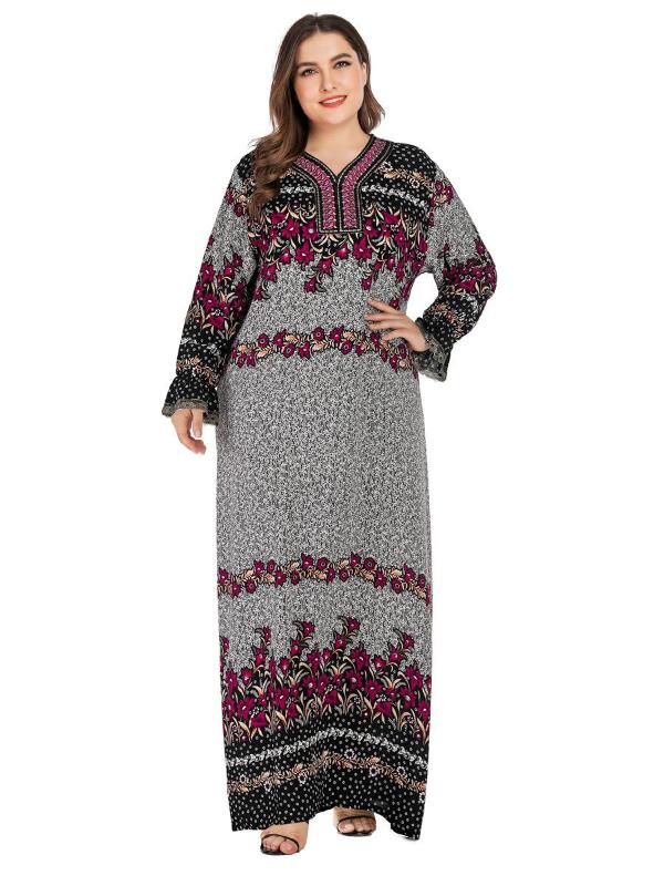 Women Plus Size Kaftan Vintage Abaya Printed Caftan Muslim Ethnic Long Sleeve Beach Holiday Maxi Dresses Arab Robe Loose Jilbab
Women Plus Size Kaftan Vintage Abaya Printed Caftan Muslim Ethnic Long Sleeve Beach Holiday Maxi Dresses Arab Robe Loose Jilbab
