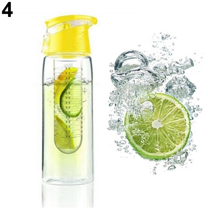 Portable Camping Sports Lemon Juice Fruit Infusing Infuser Water Bottle 800ML1