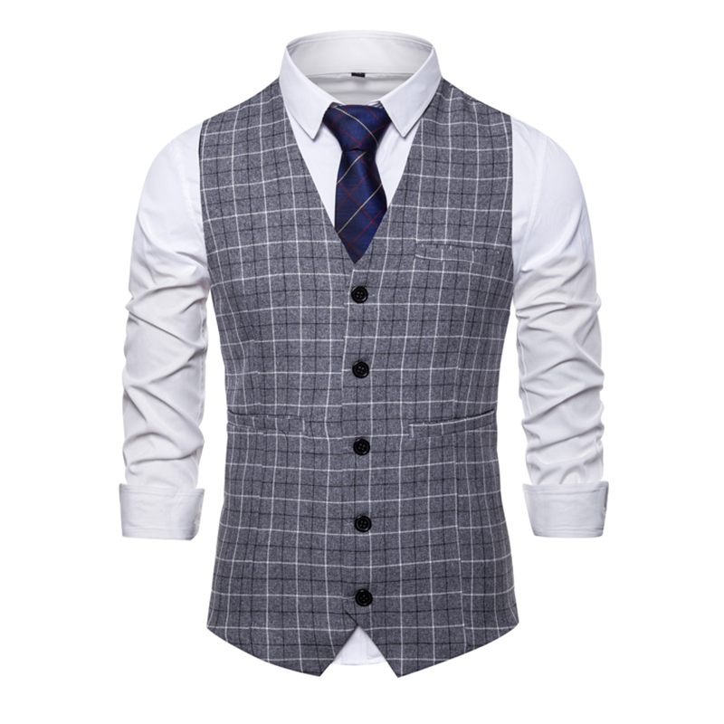Fashion New Style Mens Casual Waistcoat 2020 Striped Plaid Formal Blazer Vests Five Buttons Men Suit Vest
Fashion New Style Mens Casual Waistcoat 2020 Striped Plaid Formal Blazer Vests Five Buttons Men Suit Vest