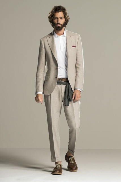 Latest Beige Linen Summer Beach Mens Suit Groom Tuxedos Groomsmen Wedding Blazer Suits For Men Stylish 2pieces (Jacket+Pants, Custom made
Latest Beige Linen Summer Beach Mens Suit Groom Tuxedos Groomsmen Wedding Blazer Suits For Men Stylish 2pieces (Jacket+Pants, Custom made