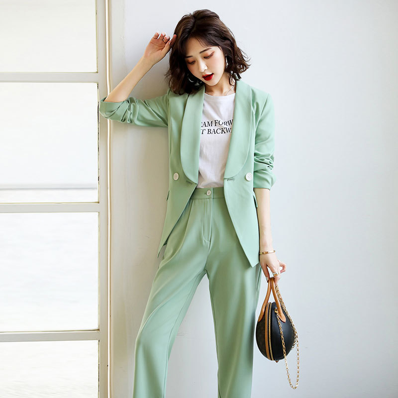 korean pant suits for women plus size Women' green Blazer & Suits Pant women' two-piece Sets woman office suit
korean pant suits for women plus size Women' green Blazer & Suits Pant women' two-piece Sets woman office suit