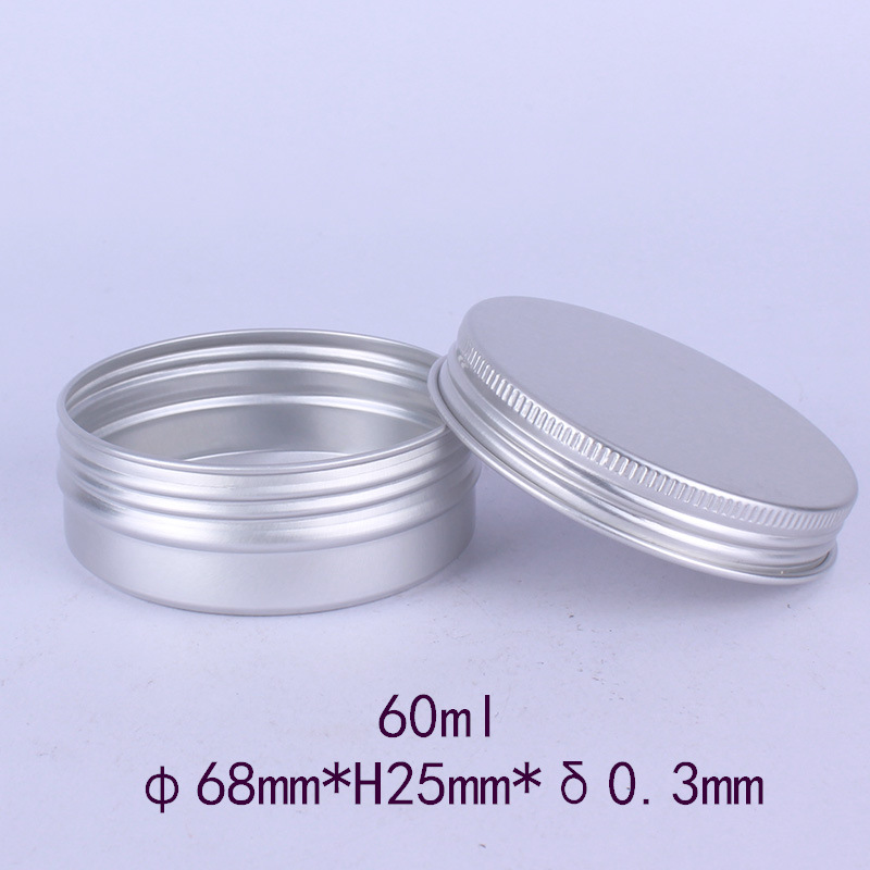 60ml Empty Bottles Jars Aluminum Containers 60g Cosmetic DAB Tool Storage Wax Metal Tin Box Cans 60 ml g Balm Derocation Crafts Cases 
60ml Empty Bottles Jars Aluminum Containers 60g Cosmetic DAB Tool Storage Wax Metal Tin Box Cans 60 ml g Balm Derocation Crafts Cases