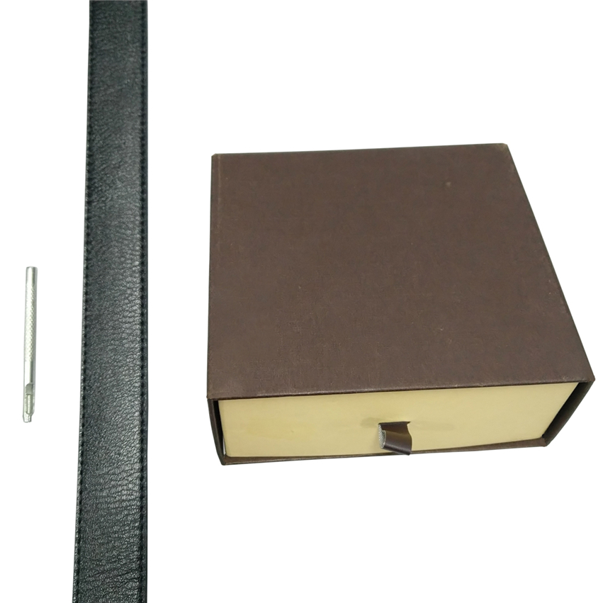 Belts Mens Belt Fashion Belts Men Leather Black Business Women Big Gold Buckle Womens Classic Casual Ceinture with Orange Box