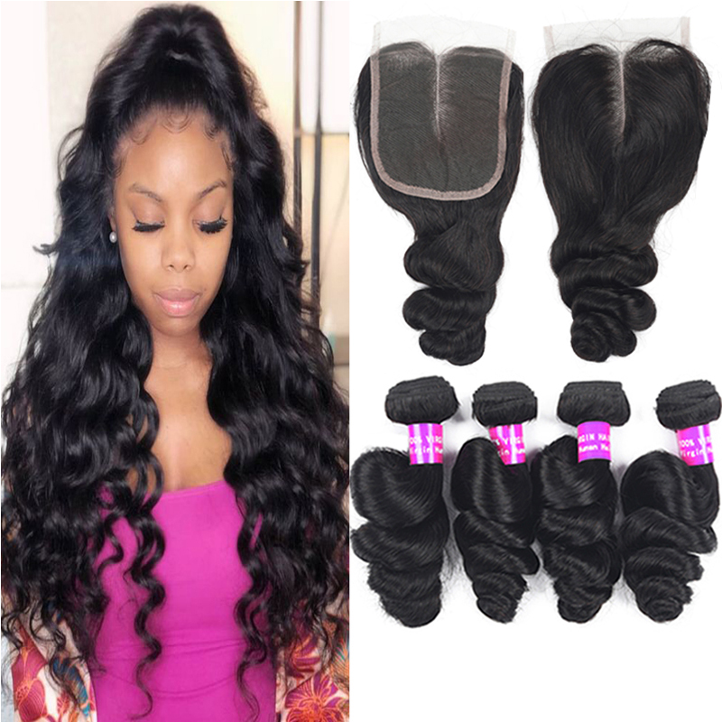 9A Brazilian Virgin Hair Weaves 4 Bundles With 4x4 Lace Closure Loose Deep Water Wave Hair Extensions Weft Bundles And Human Hair Closures, Kinky curly
9A Brazilian Virgin Hair Weaves 4 Bundles With 4x4 Lace Closure Loose Deep Water Wave Hair Extensions Weft Bundles And Human Hair Closures, Kinky curly