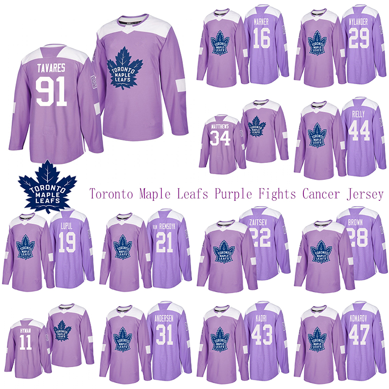 Toronto Maple Leafs Purple Fights Cancer Jersey 91 John Tavares 34 Auston Matthew 16 Mitchell Marner 44 Morgan Rielly Hockey Jerseys
Toronto Maple Leafs Purple Fights Cancer Jersey 91 John Tavares 34 Auston Matthew 16 Mitchell Marner 44 Morgan Rielly Hockey Jerseys