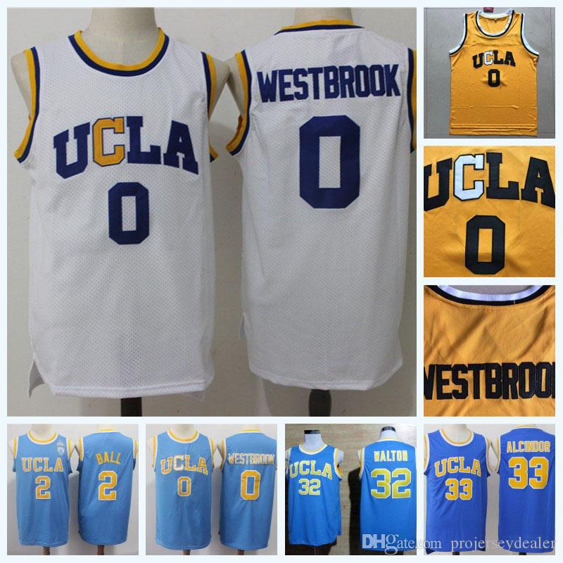Stitched 0 Westbrook 2 Ball 32 Walton 33 Lewis Alcindor Jr. UCLA Bruins Kareem Abdul-Jabbar NCAA College Basketball Jersey Yellow Blue White, Black
Stitched 0 Westbrook 2 Ball 32 Walton 33 Lewis Alcindor Jr. UCLA Bruins Kareem Abdul-Jabbar NCAA College Basketball Jersey Yellow Blue White, Black
