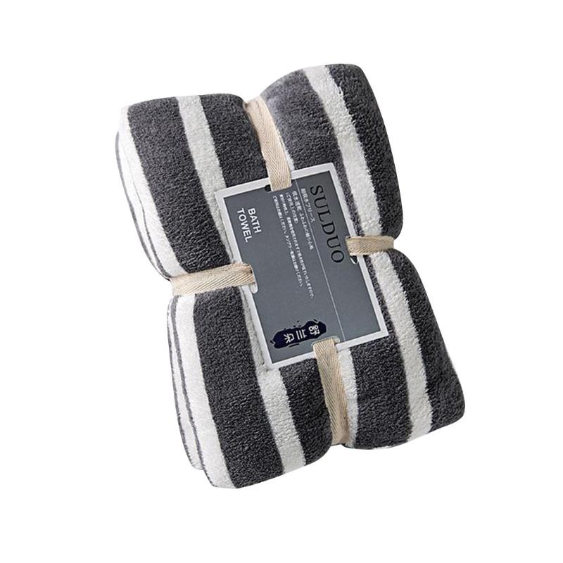 Coral Fleece Thick Soft Household Towel Microfiber Dry Hair Super Absorbent Face Wipe Head Bath Striped Print Towel For Adult
Coral Fleece Thick Soft Household Towel Microfiber Dry Hair Super Absorbent Face Wipe Head Bath Striped Print Towel For Adult