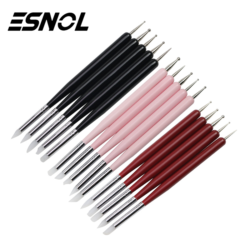 5Pcs 2 Way Nail Art Acrylic Silicone Point Flower Double Head Nail Pen Stainless Steel Dotting Tools Marbleizing Painting Pens
5Pcs 2 Way Nail Art Acrylic Silicone Point Flower Double Head Nail Pen Stainless Steel Dotting Tools Marbleizing Painting Pens