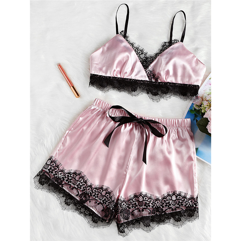 2019 Womens Plus Size Eyelash Lace Lingerie Nightwear Bodydoll V-neck Lace Top +Elastic Shorts Details Pajamas Set
2019 Womens Plus Size Eyelash Lace Lingerie Nightwear Bodydoll V-neck Lace Top +Elastic Shorts Details Pajamas Set