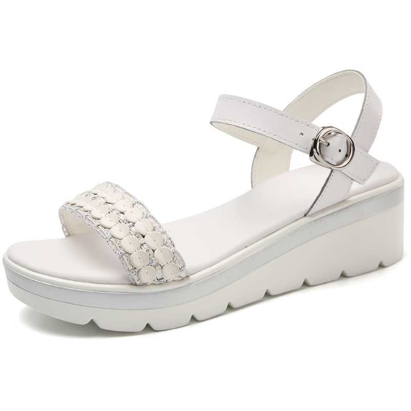 2020 Women Sandals Summer Genuine Leather Thick Heel Wedge Platform Sandals Ladies Ankle Strap Flat Shoes Woman, Black
2020 Women Sandals Summer Genuine Leather Thick Heel Wedge Platform Sandals Ladies Ankle Strap Flat Shoes Woman, Black