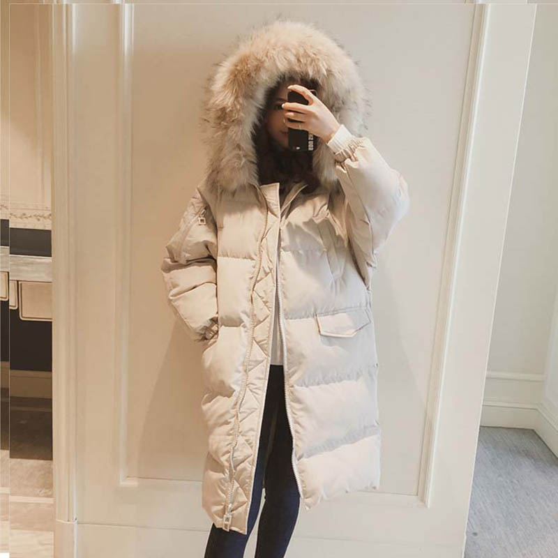 Fashion streetwear Large fur winter coat thicken parka women winter X-long thin cotton coat down jacket ladies down parka, Beige
Fashion streetwear Large fur winter coat thicken parka women winter X-long thin cotton coat down jacket ladies down parka, Beige