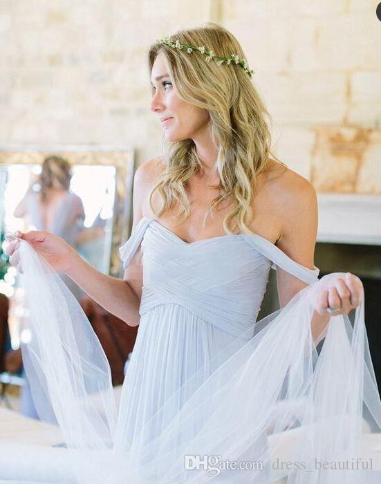 Blue Mermaid Baby Bridesmaid Dresses Off Shoulder Convertible Formal Maid of Honor Wedding Guest Dress Robes De Demoiselle D'honneur moiselle